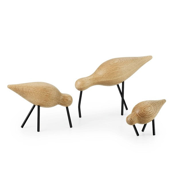 Normann Copenhagen Shorebird, natur med sorte ben - mellem - Bahne